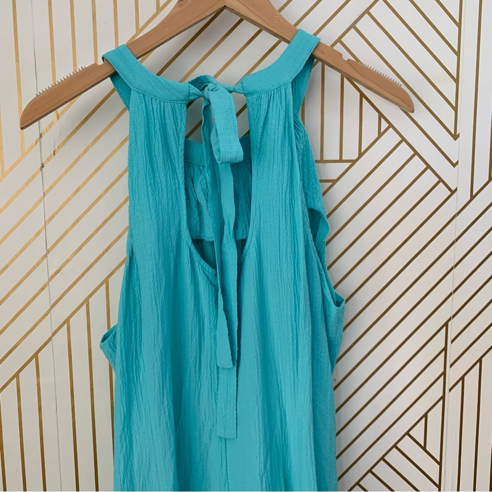 Calvin Klein Teal Halter Maxi Dress - Picture 4 of 10